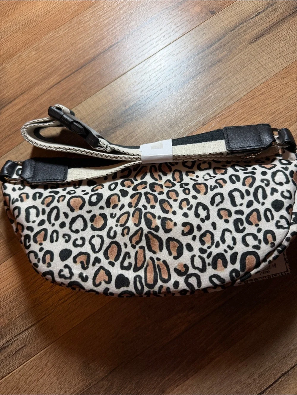 Brighton Leopard Print Love Belt Bag - Cream & Black